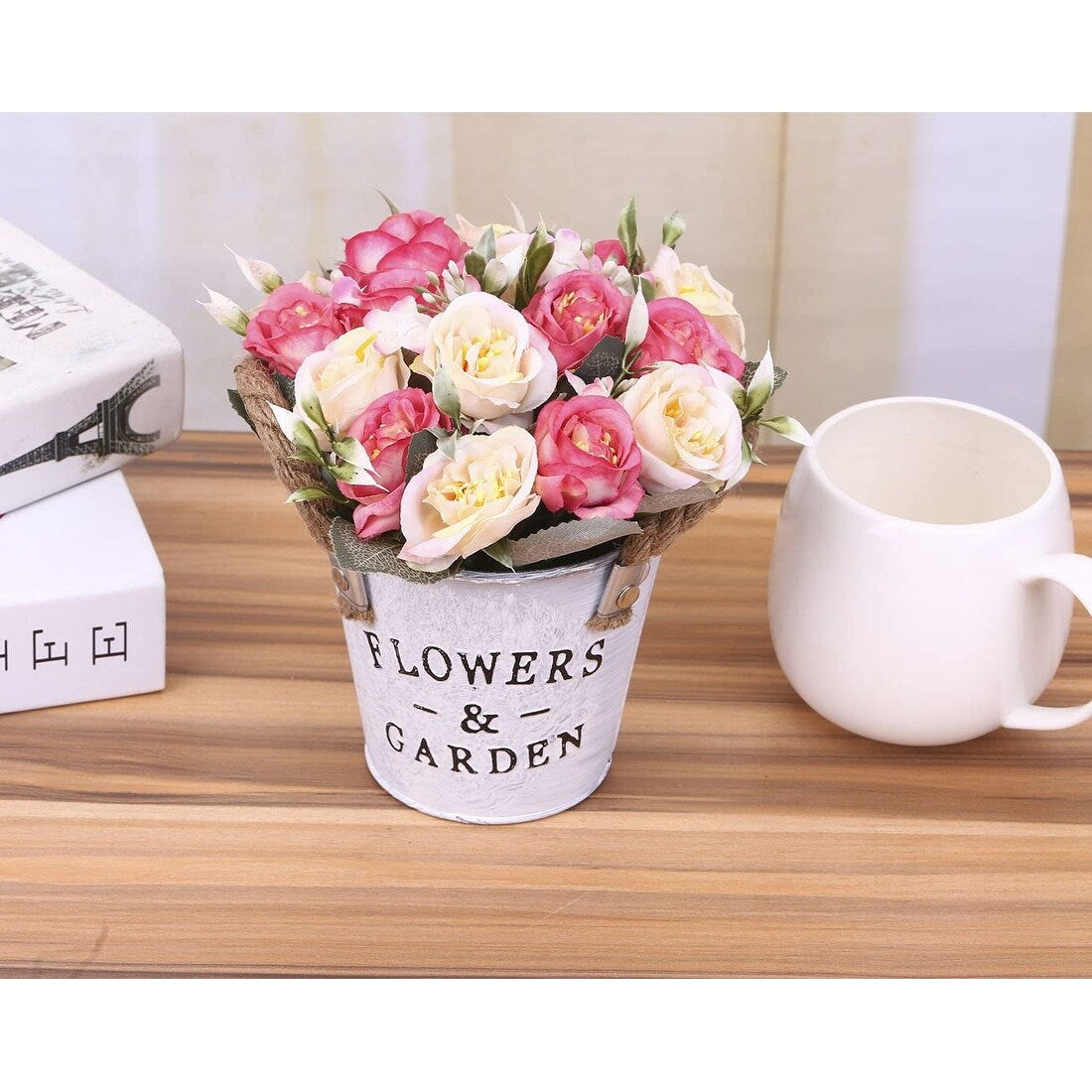 Artificial Flowers Office Restaurant Table Windowsill