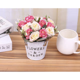 Artificial Flowers Office Restaurant Table Windowsill