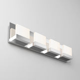 Artika Frosted cube 4 Modern Bathroom Vanity Light Fixture, Chrome