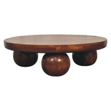 Artisan Furniture Solid Wood Chestnut Central Ball Table