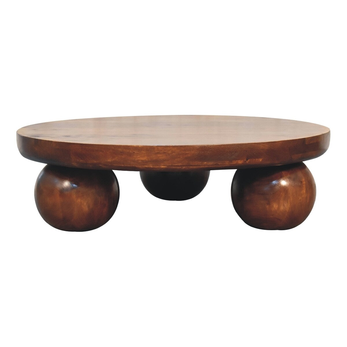 Artisan Furniture Solid Wood Chestnut Central Ball Table