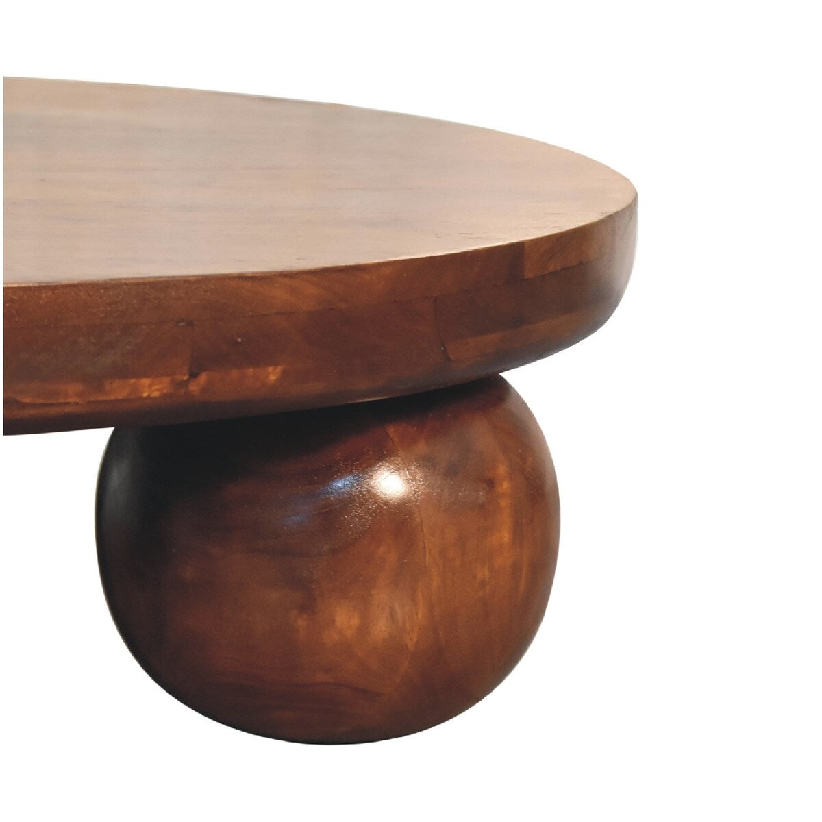 Artisan Furniture Solid Wood Chestnut Central Ball Table