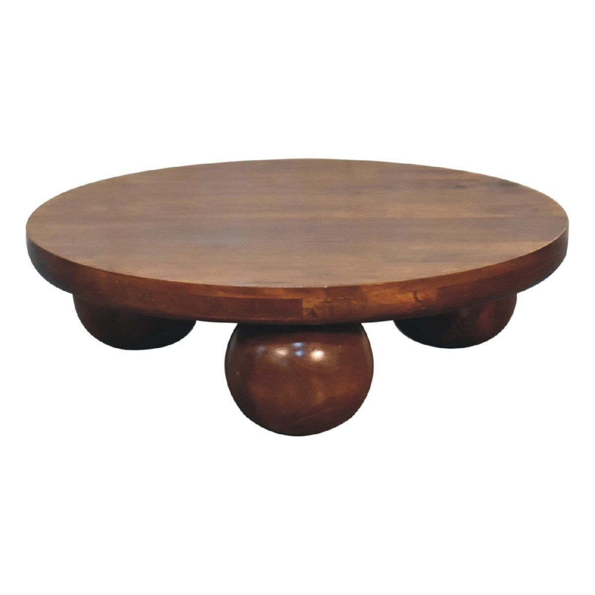 Artisan Furniture Solid Wood Chestnut Central Ball Table
