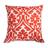 Artisan Pillows 18-inch Indoor/Outdoor Modern Geometric Damask in Orange or Navy Blue - Pillow Cover Only (Set of 2)