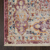 Artisan Pink-Ivory Distressed Area Rug with Fringe by Nicole Miller - 7'10"x10'2"