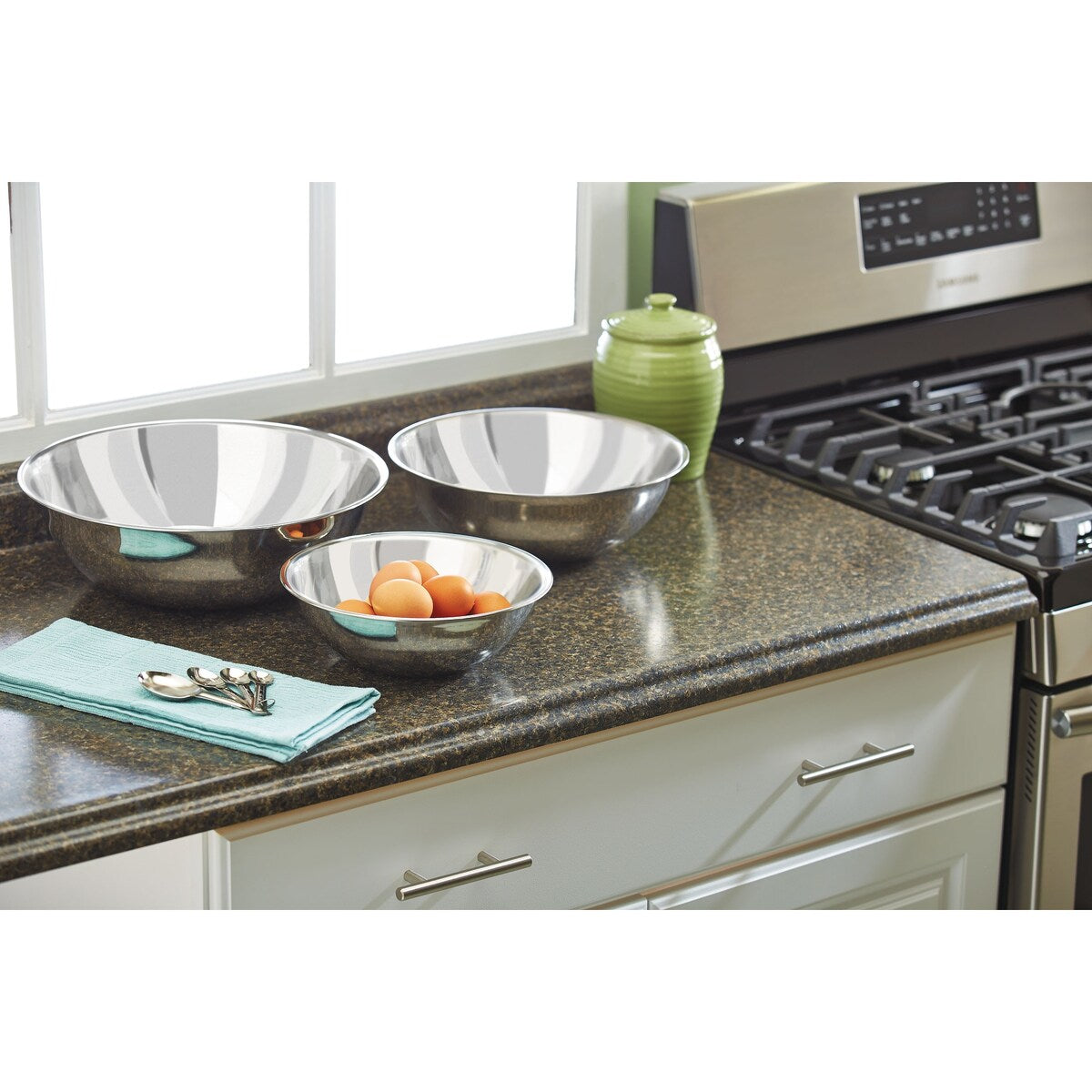 Artisan 3-Piece Stainless Steel Mixing Bowl Set