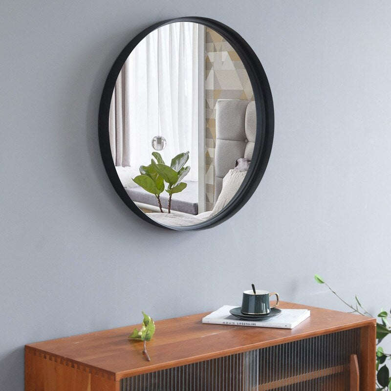 Artisasset 35.8 Inch Wrought Iron Wall-Mounted Flat Mirror