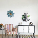 Artisasset 35.8 Inch Wrought Iron Wall-Mounted Flat Mirror