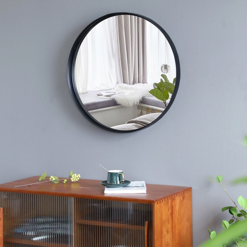 Artisasset 35.8 Inch Wrought Iron Wall-Mounted Flat Mirror