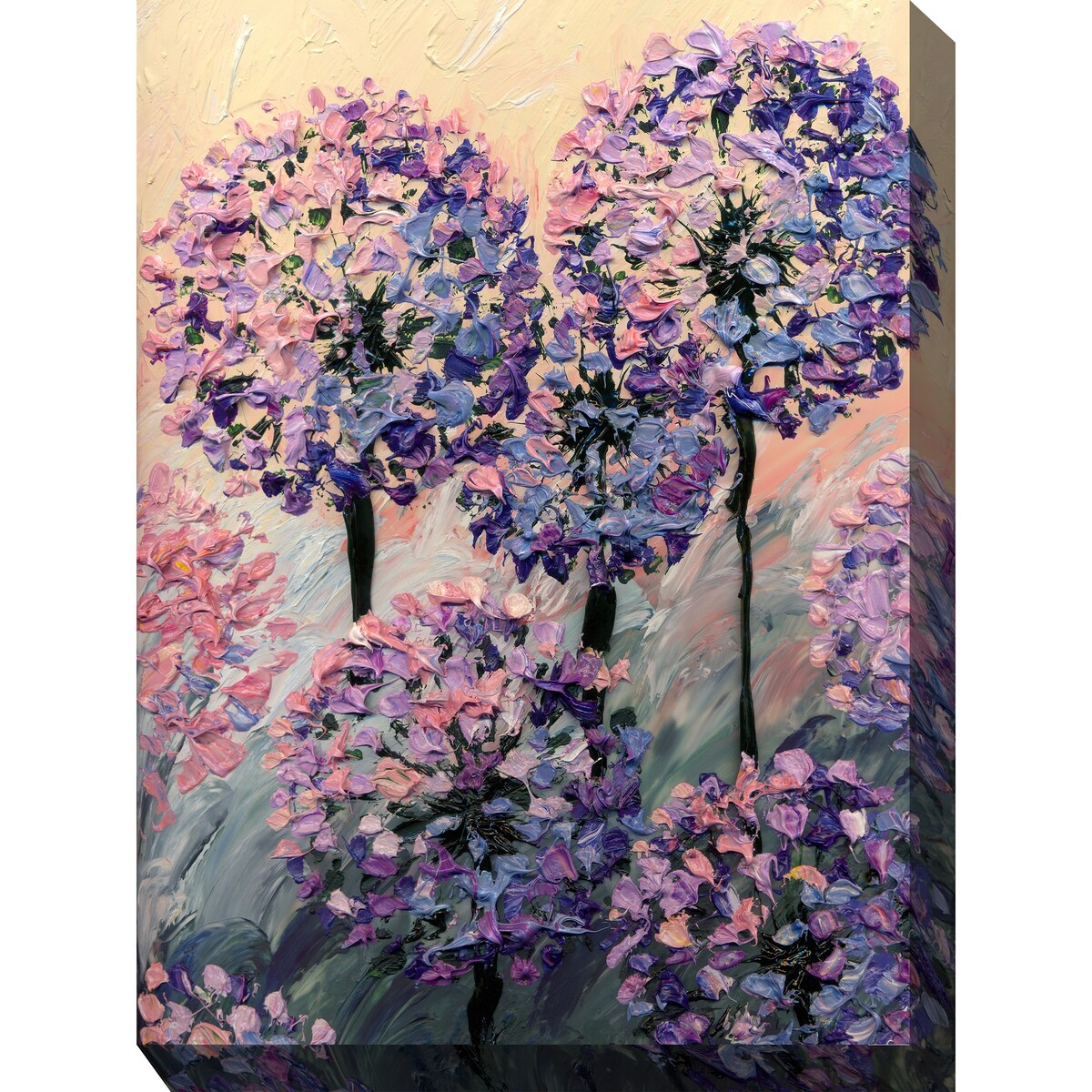 Artistic Allium Indoor/Outdoor Art 30"x40"