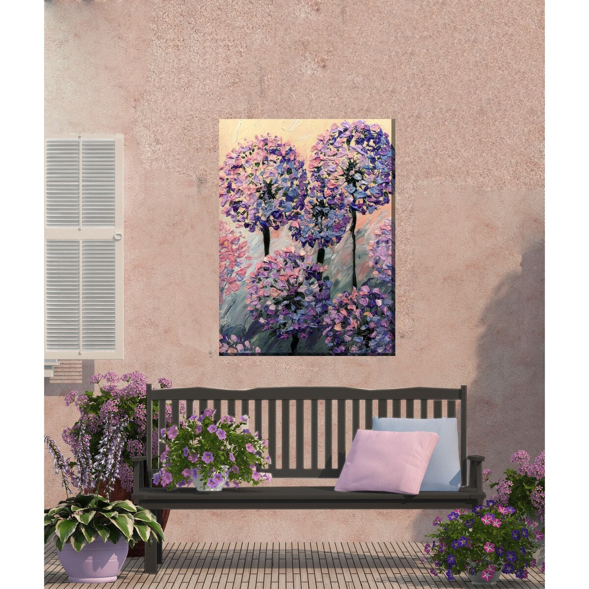 Artistic Allium Indoor/Outdoor Art 30"x40"