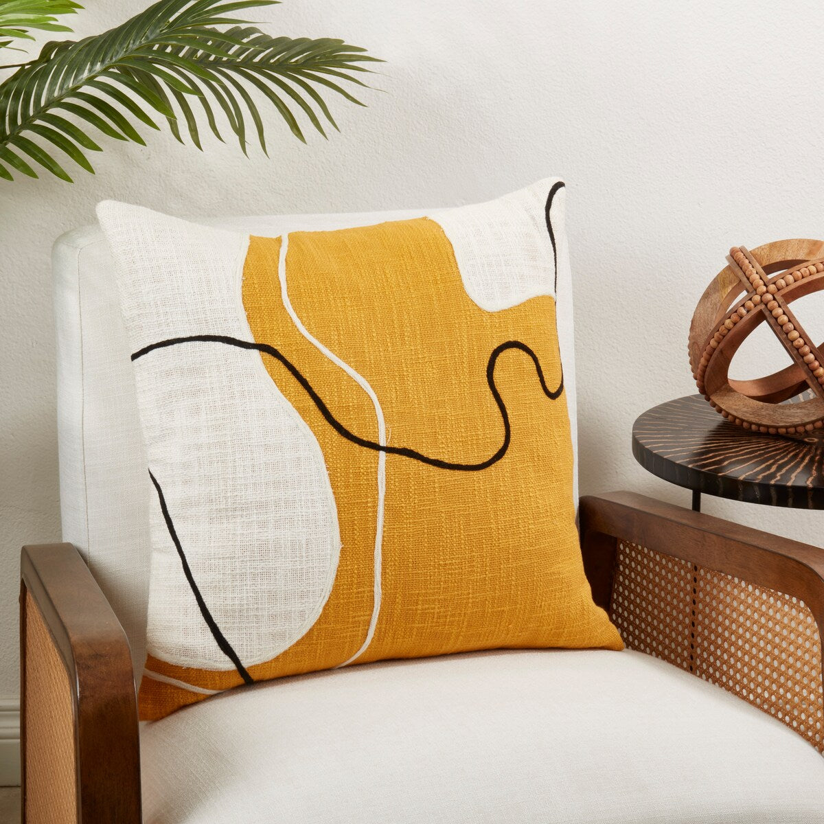 Artistic Ambiance Abstract Throw Pillow