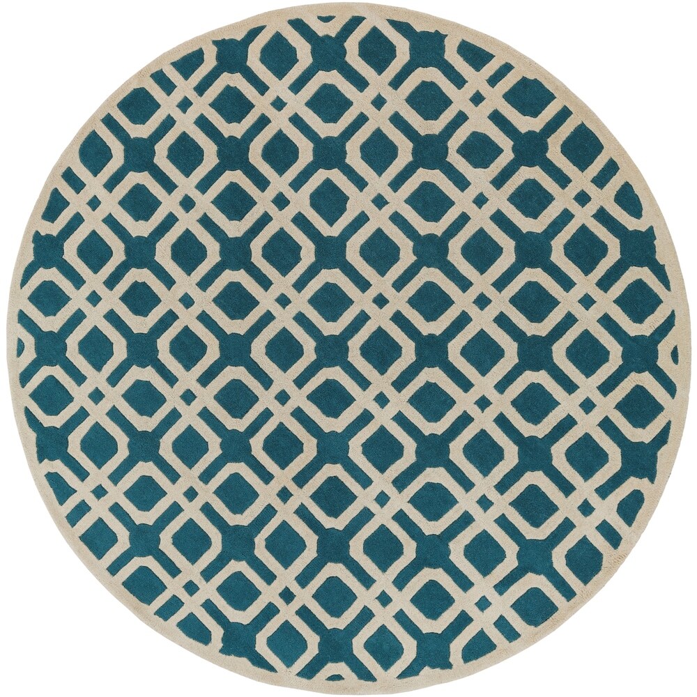 Hand-Tufted Brigg Crosshatched Wool Rug