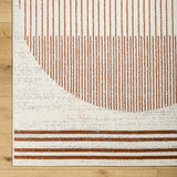 Livabliss Joel Mod Black/Ivory Ombre Geometric Striped Area Rug