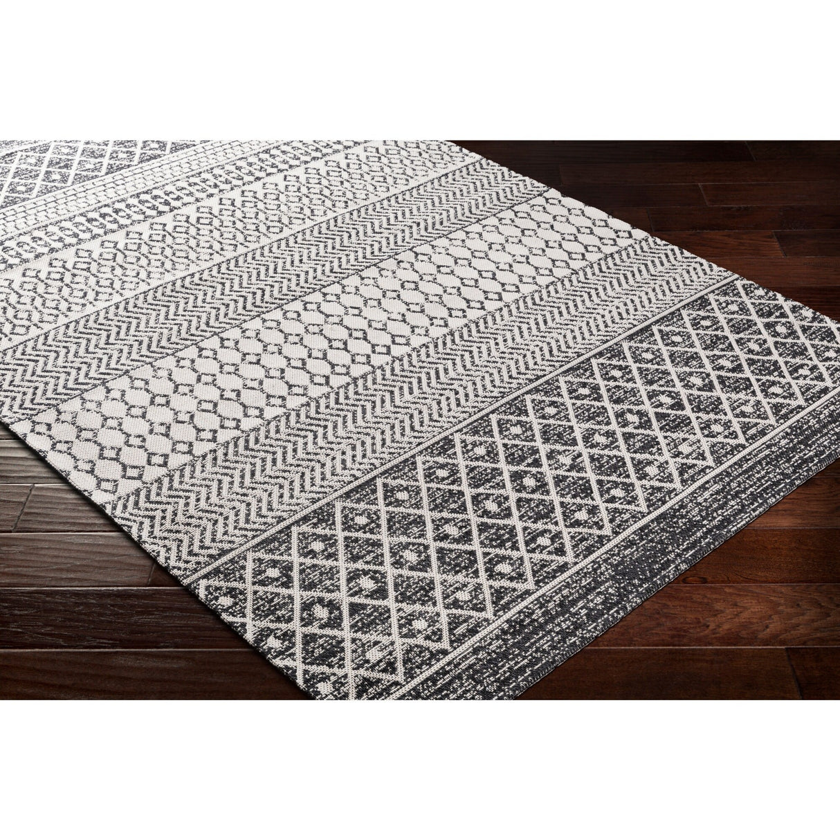 Livabliss Marbrey Moroccan Stripe Cotton Area Rug