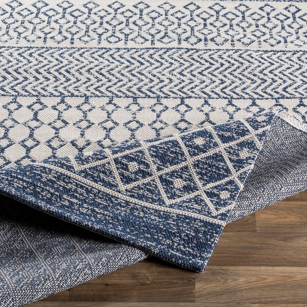 Livabliss Marbrey Moroccan Stripe Cotton Area Rug