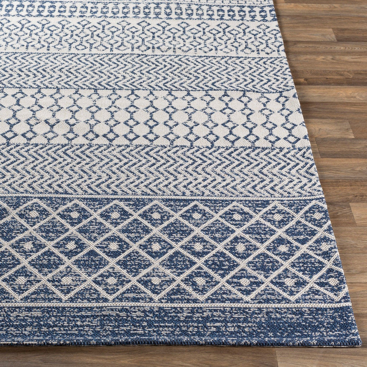 Livabliss Marbrey Moroccan Stripe Cotton Area Rug