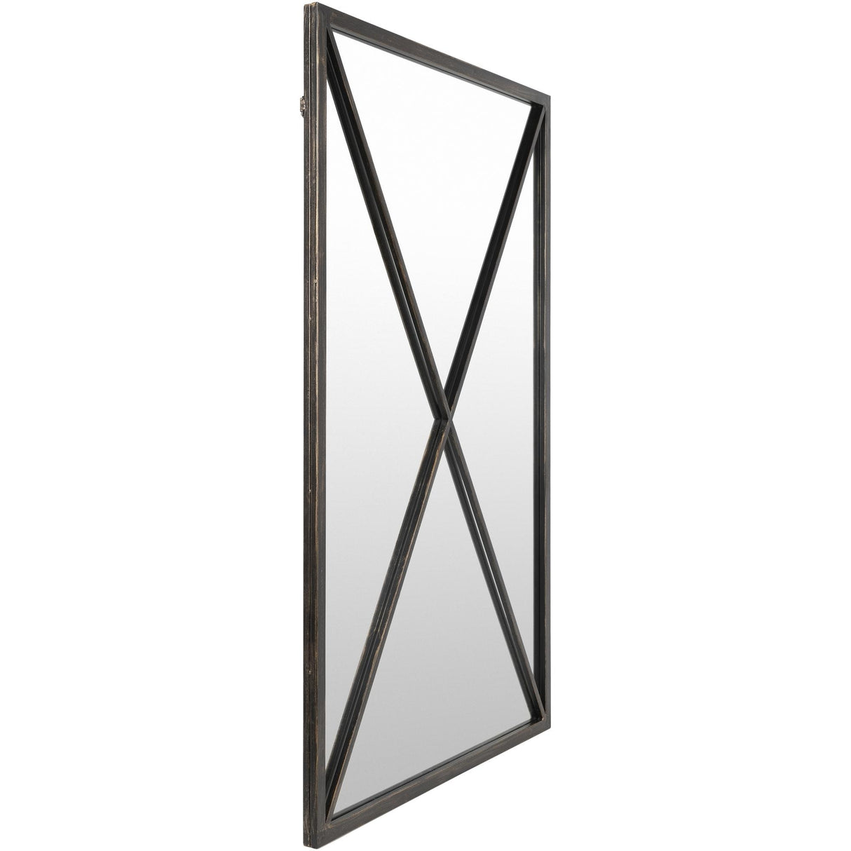 Livabliss Stafford Black Framed Floor Mirror