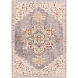 Livabliss Truva Vintage Gray Medallion Area Rug