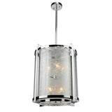 Artistry lighting Eight Light Island Pendant Black & Satin Brass - Exact Size