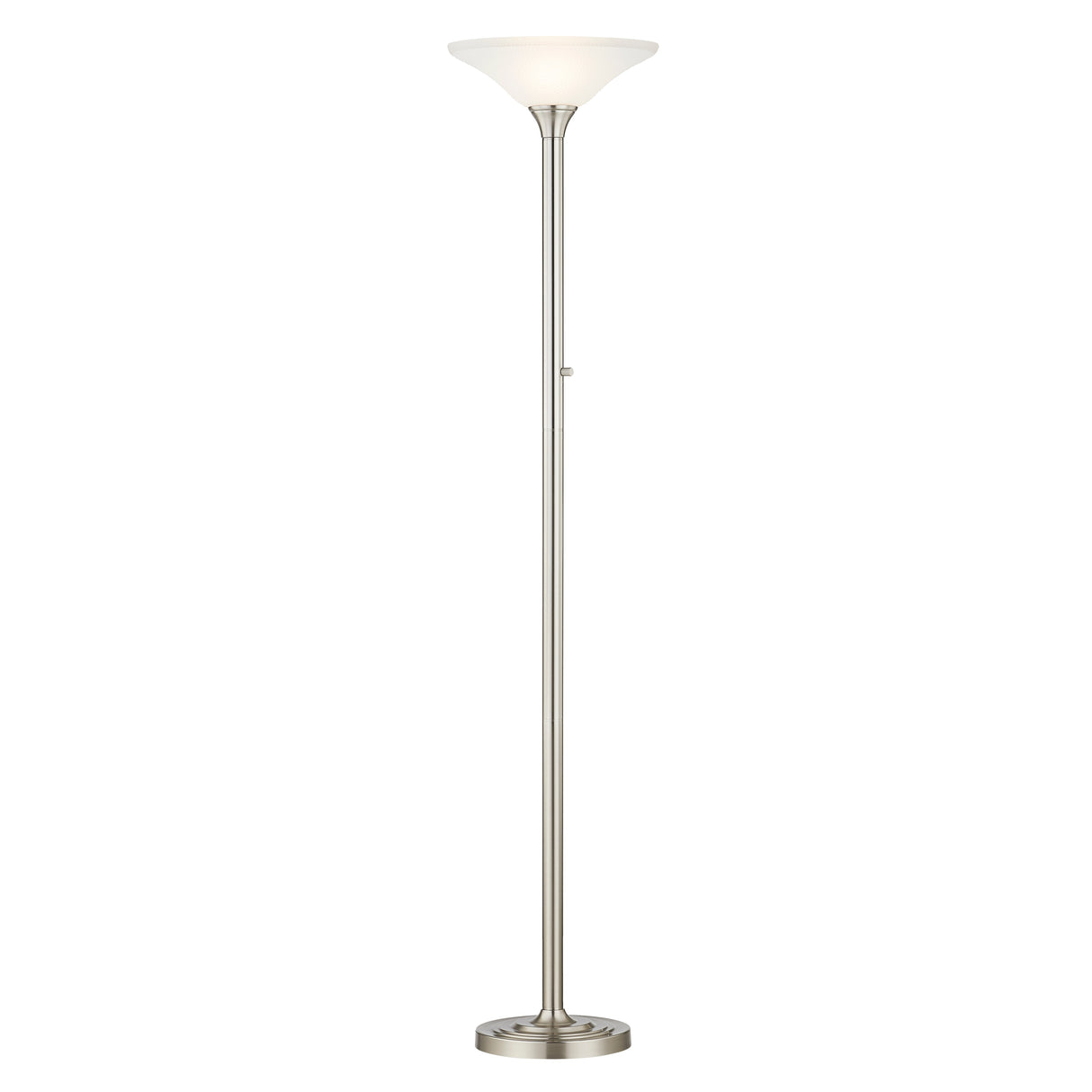 Artiva USA 71" LED Torchiere Floor Lamp with Hammered Glass Shades - 71