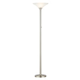 Artiva USA 71" LED Torchiere Floor Lamp with Hammered Glass Shades - 71