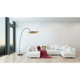 Ring Of Light Unique Geometric 60w 2-light LED Arched Floor Lamp - 82