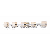 Ascend 5 Light Vanity Light - Silver