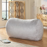 Asher Traditional 6.5 Foot Suede Bean Bag Chair by Christopher Knight Home