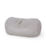 Asher Traditional 6.5 Foot Suede Bean Bag Chair by Christopher Knight Home
