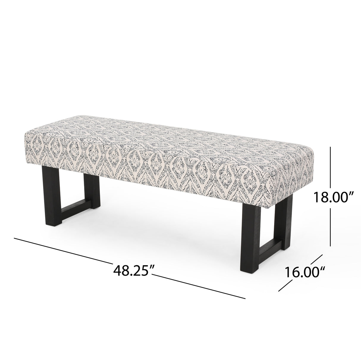 Ashford Boho Fabric Bench by Christopher Knight Home