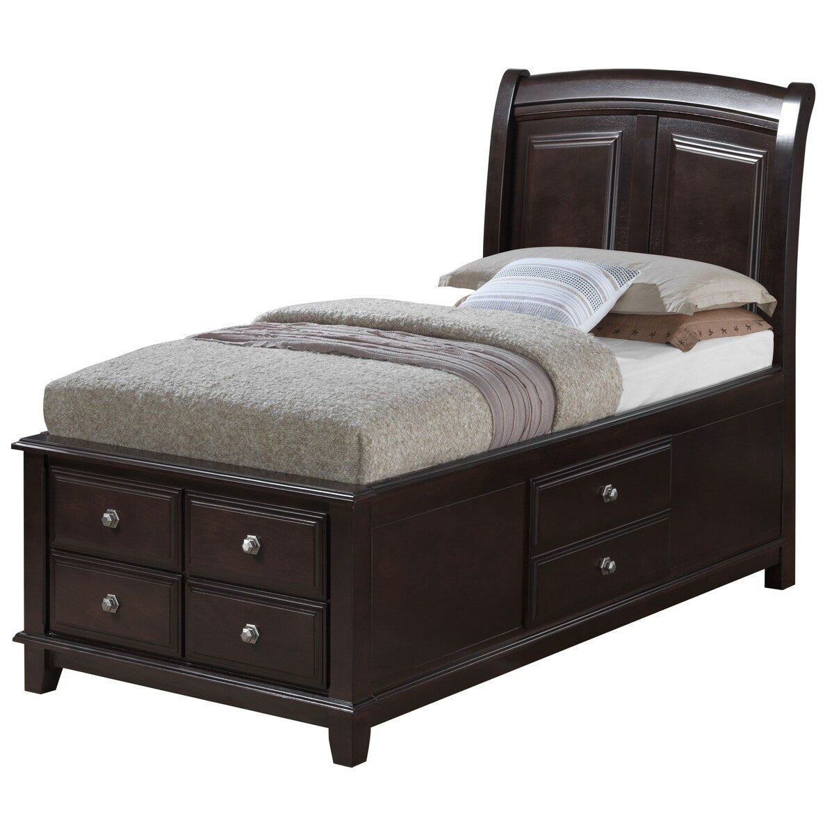 Ashford Wood Storage Sleigh Bed