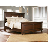 Porter Queen Panel Rails - Rustic Brown