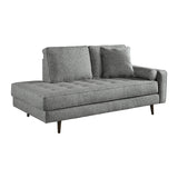 Signature Design by Ashley Zardoni Gray Right-Arm Facing Corner Chaise - 37"W x 75"D x 37"H - 37"W x 75"D x 37"H