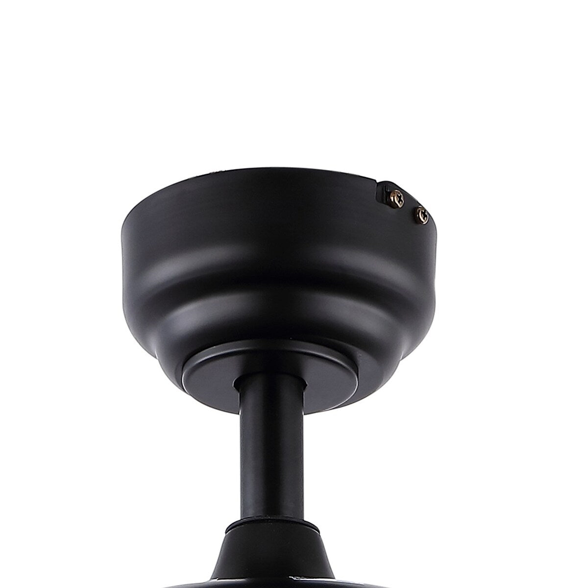 Ashton 52" 1-Light Farmhouse Industrial Iron Dome Shade LED Ceiling Fan With Remote, Black by JONATHAN Y