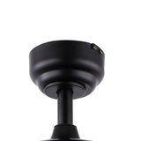 Ashton 52" 1-Light Farmhouse Industrial Iron Dome Shade LED Ceiling Fan With Remote, Black by JONATHAN Y