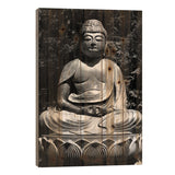 Asian Buddha Print On Wood by Unknown Artist - Multi-Color