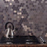 Aspect 12x4-inch Honeycomb Stainless Matted Metal 15-Square Foot Kit