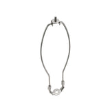 Aspen Creative 11" Lamp Harp with Saddle in Satin Nickel Finish, 2 Pack