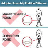 Aspen Creative 11" Lamp Harp with Saddle in Satin Nickel Finish, 2 Pack