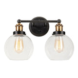Aspen Creative Bathroom Vanity 2 Lights Fixture, Antique Bronze - Antique Bronze