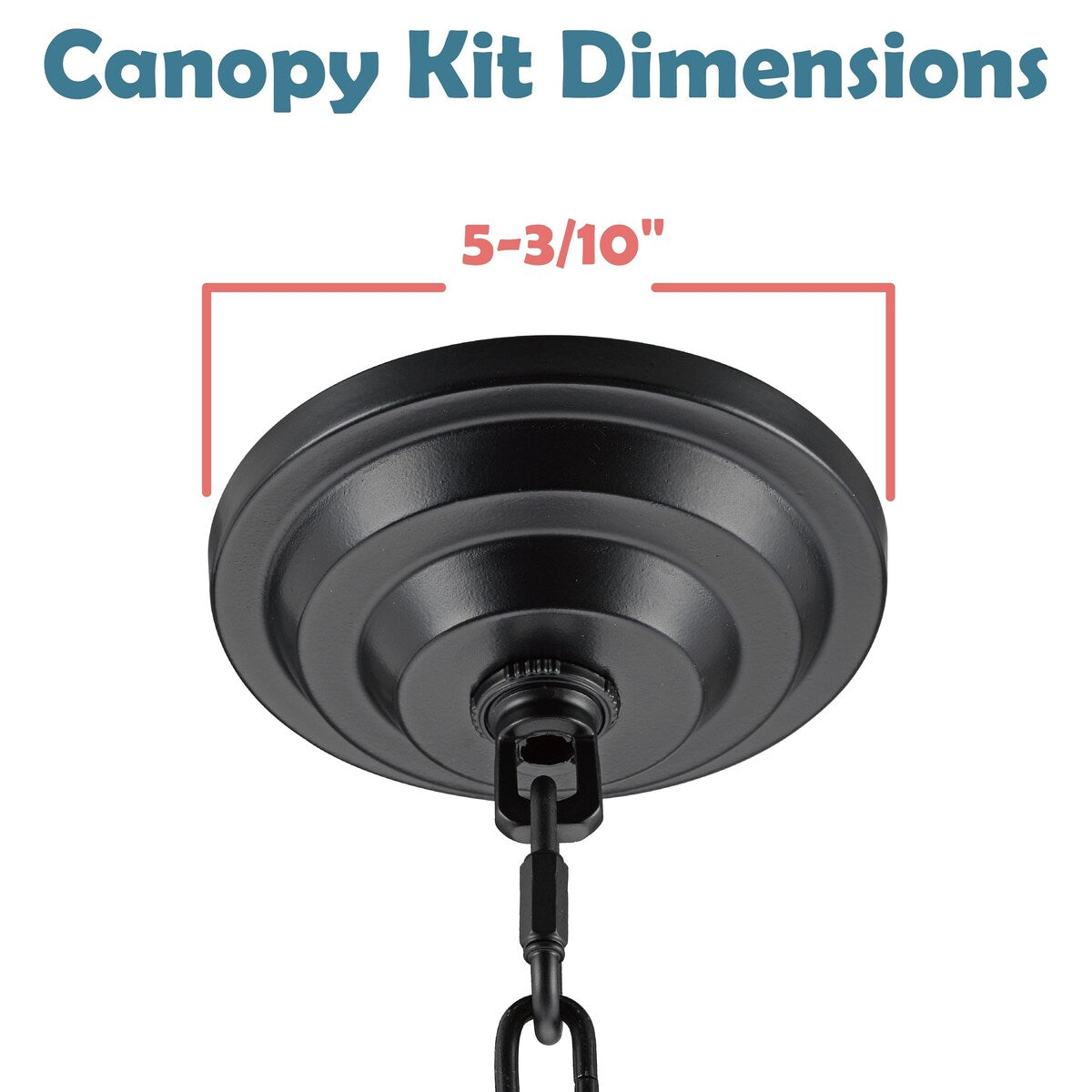 Aspen Creative Canopy Kit Chandelier & Light Fixture Accessories, Antique Brass - Antique Brass