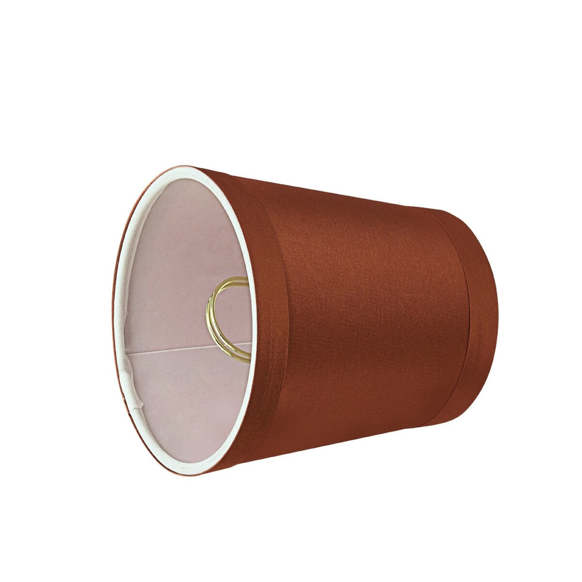 Aspen Creative Hardback Empire Chandelier Clip-On Lamp Shade (4 Pack), Redwood, (3" x 4" x 4")