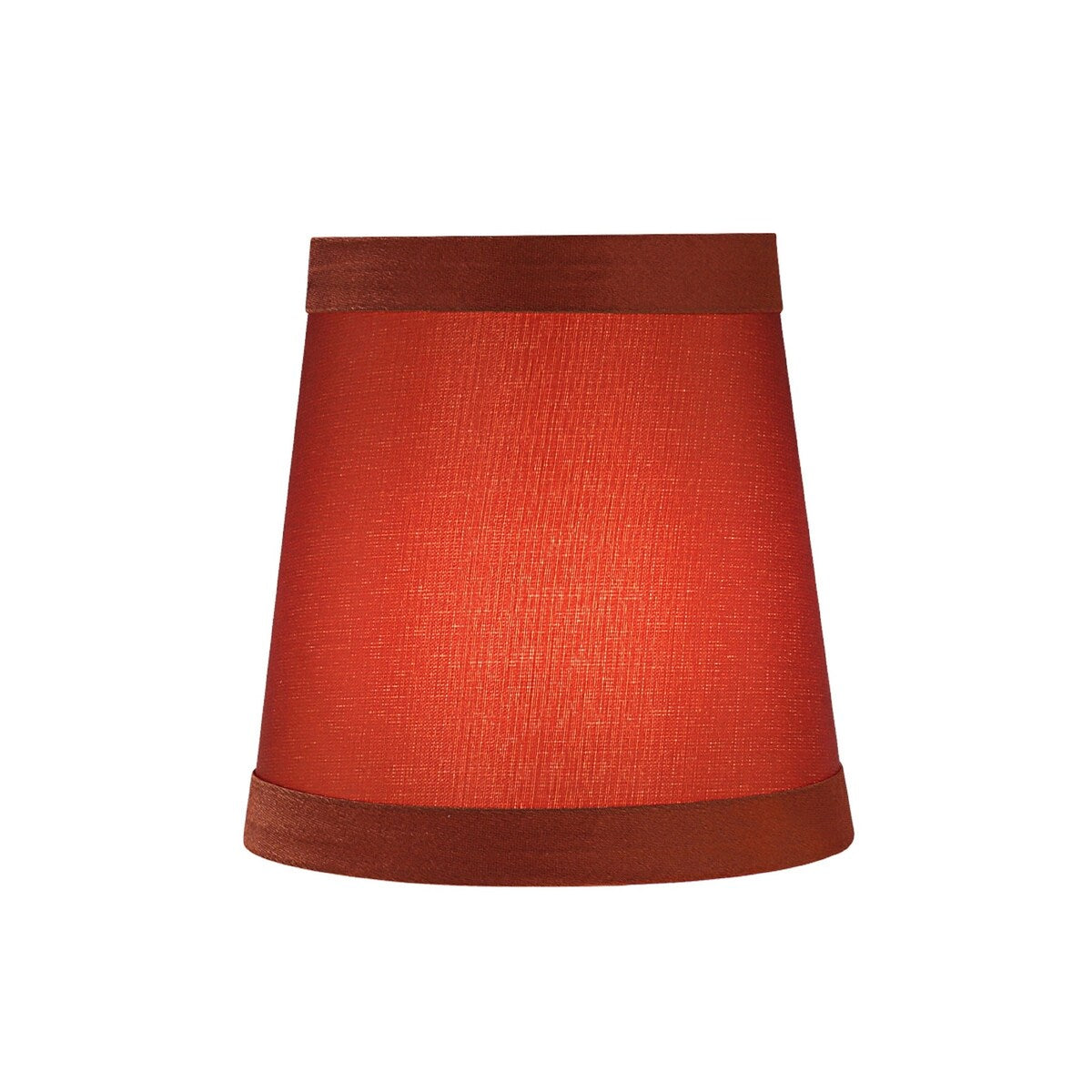 Aspen Creative Hardback Empire Chandelier Clip-On Lamp Shade (4 Pack), Redwood, (3" x 4" x 4")