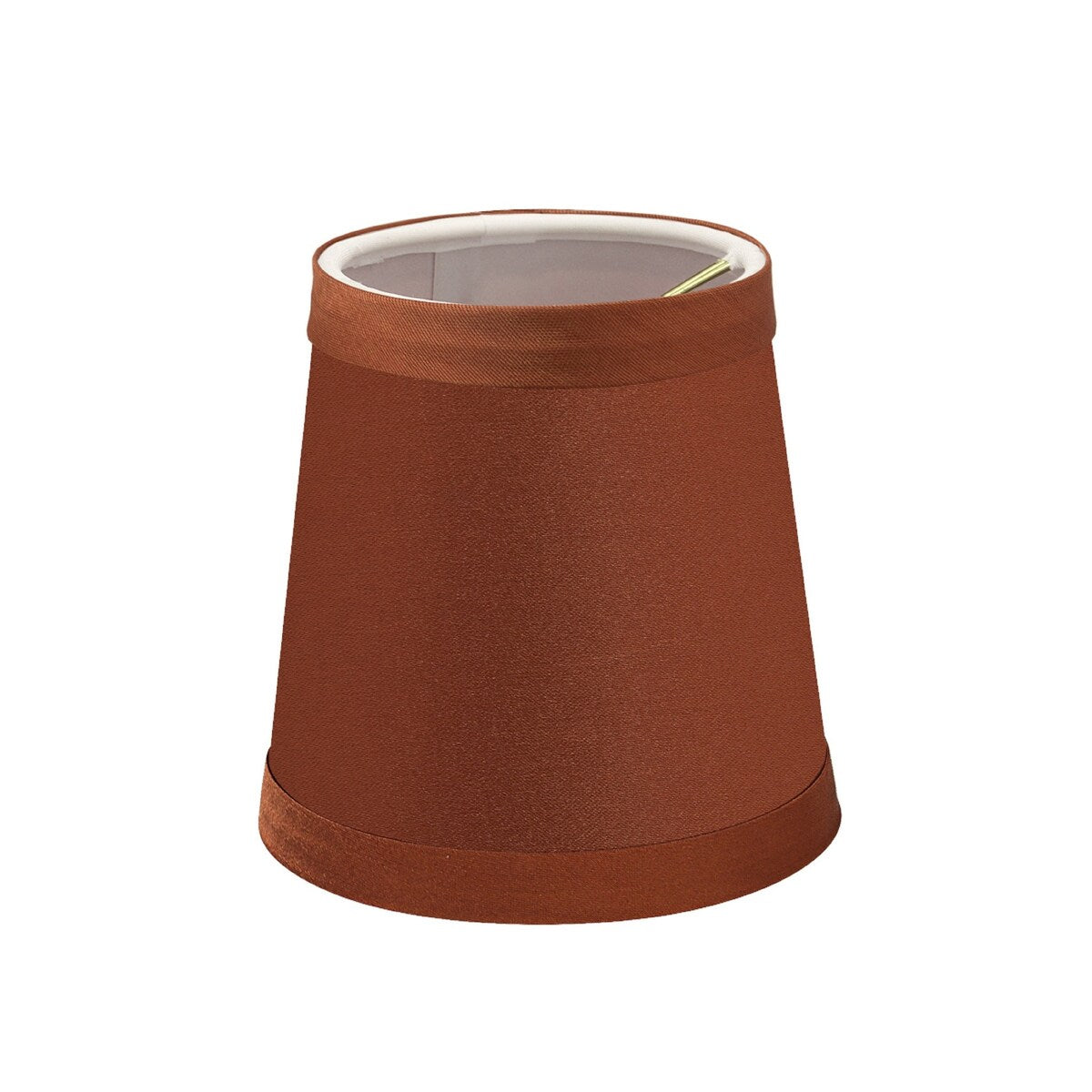Aspen Creative Hardback Empire Chandelier Clip-On Lamp Shade (4 Pack), Redwood, (3" x 4" x 4")