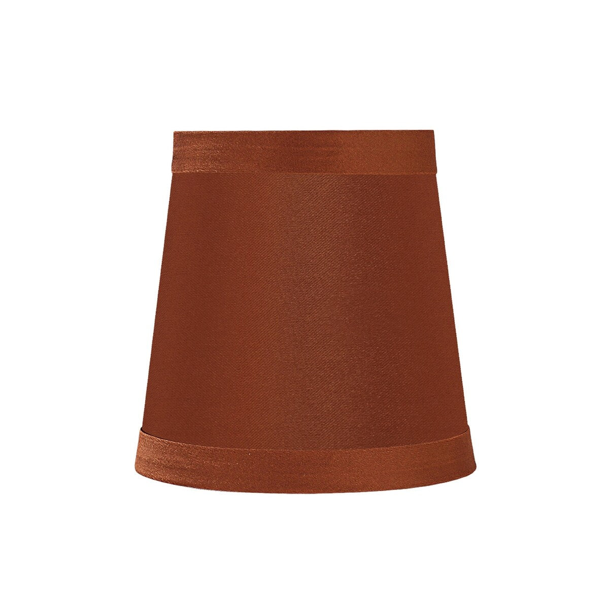 Aspen Creative Hardback Empire Chandelier Clip-On Lamp Shade (4 Pack), Redwood, (3" x 4" x 4")