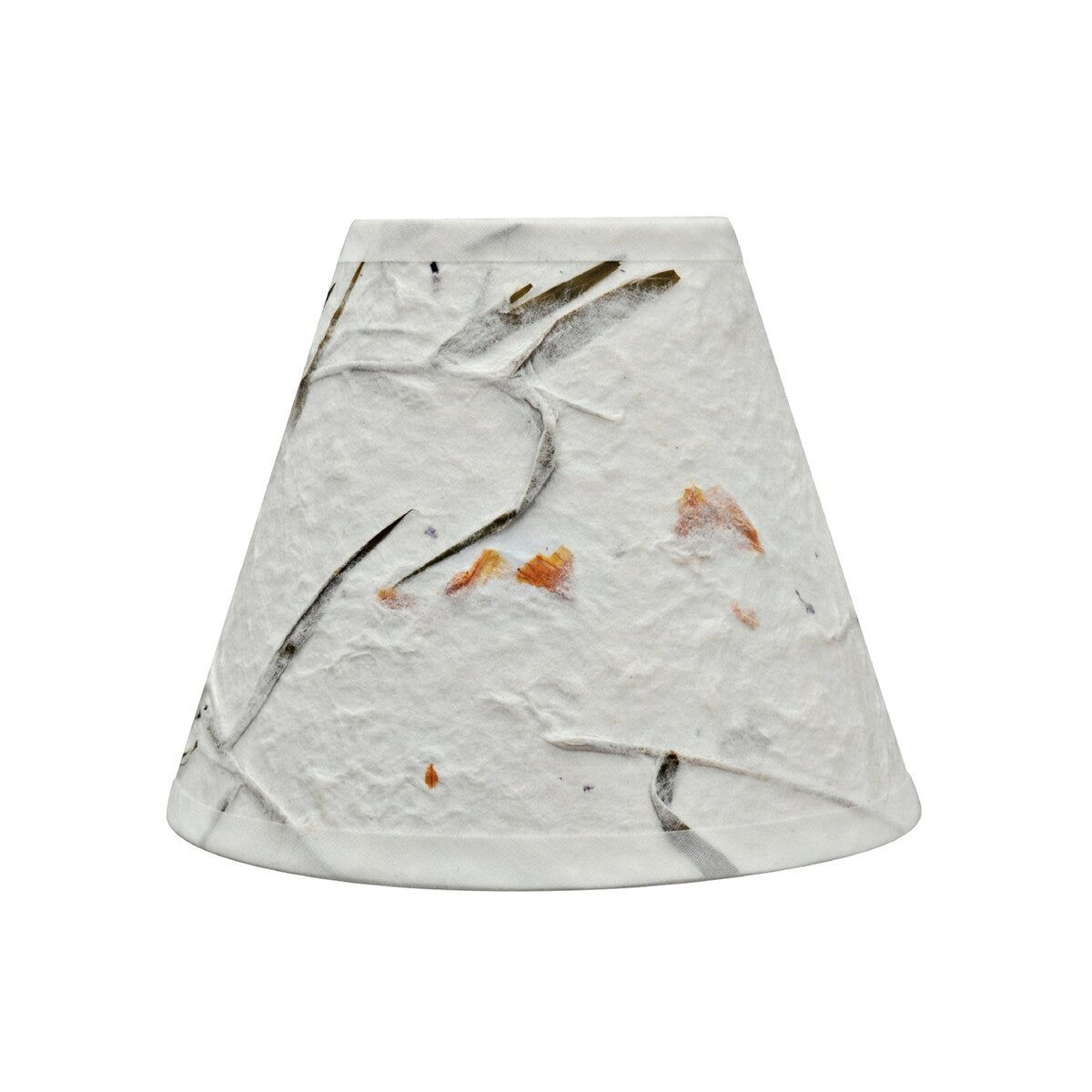 Aspen Creative Off White Small Hardback Empire Shape Chandelier Clip-On Lamp Shade (3" x 6" x 5") (Set of 2)