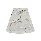 Aspen Creative Off White Small Hardback Empire Shape Chandelier Clip-On Lamp Shade (3" x 6" x 5") (Set of 2)