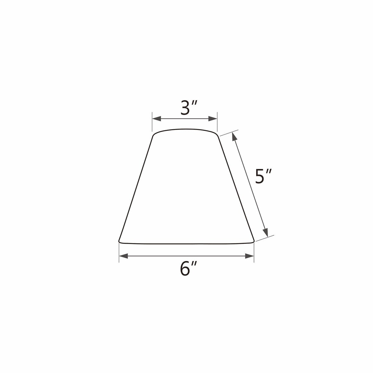 Aspen Creative Off White Small Hardback Empire Shape Chandelier Clip-On Lamp Shade (3" x 6" x 5") (Set of 2)