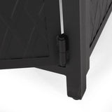 Aspen Outdoor Square Aluminum Fire Pit by Christopher Knight Home - 32.25" W x 32.25" D x 24.75" H